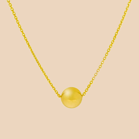 Solid Gold “Gaia” Ball Pendant