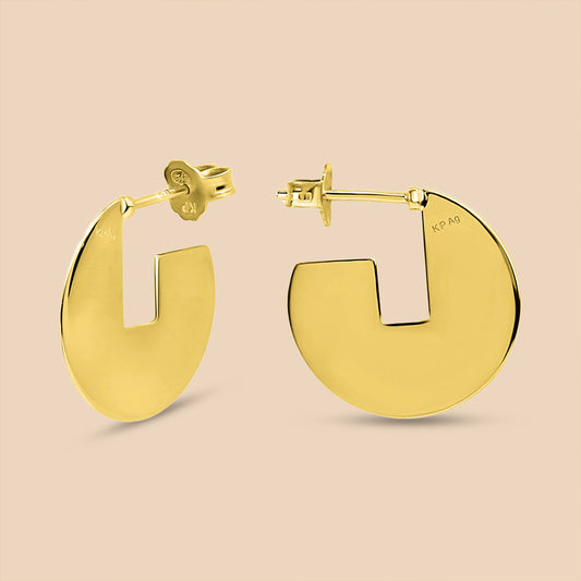 Sterling Silver "Eros" Hoop Earrings