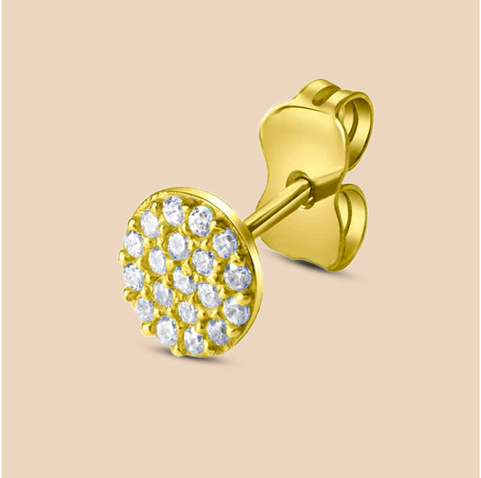 Solid Gold “Ceres” Stud Earrings