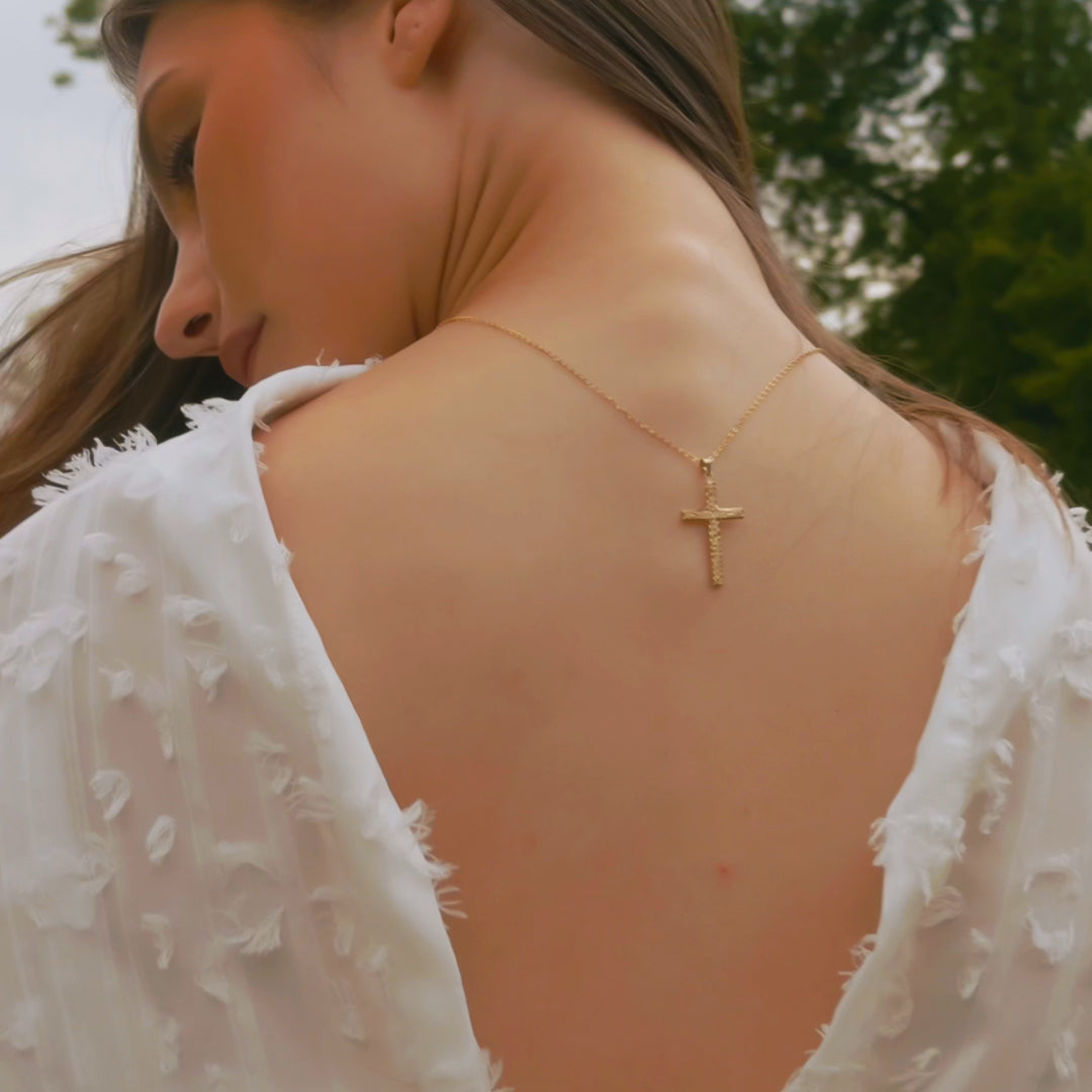 Solid Gold “Crucifix” Pendant