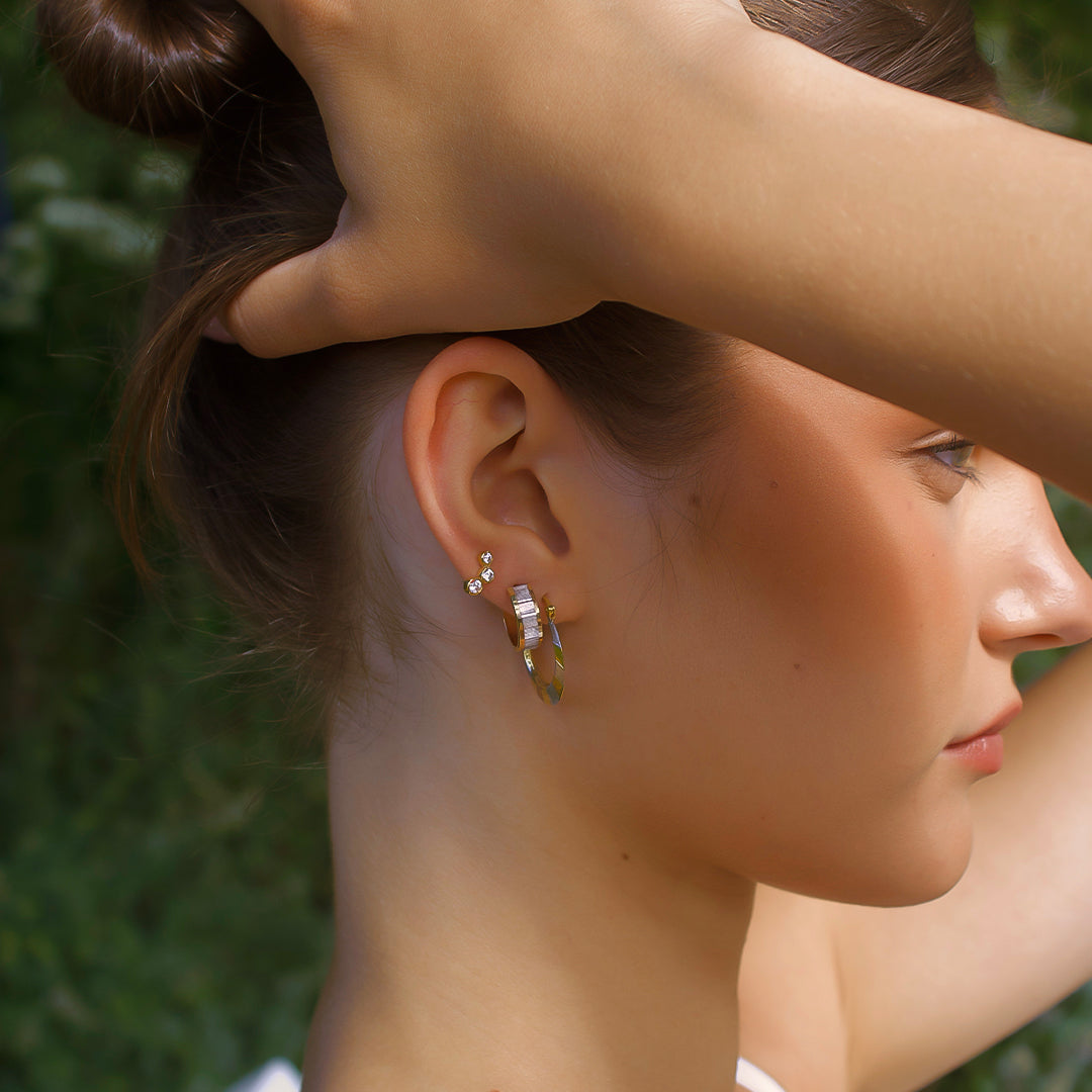 Sterling Silver “Athena” Stud Earrings