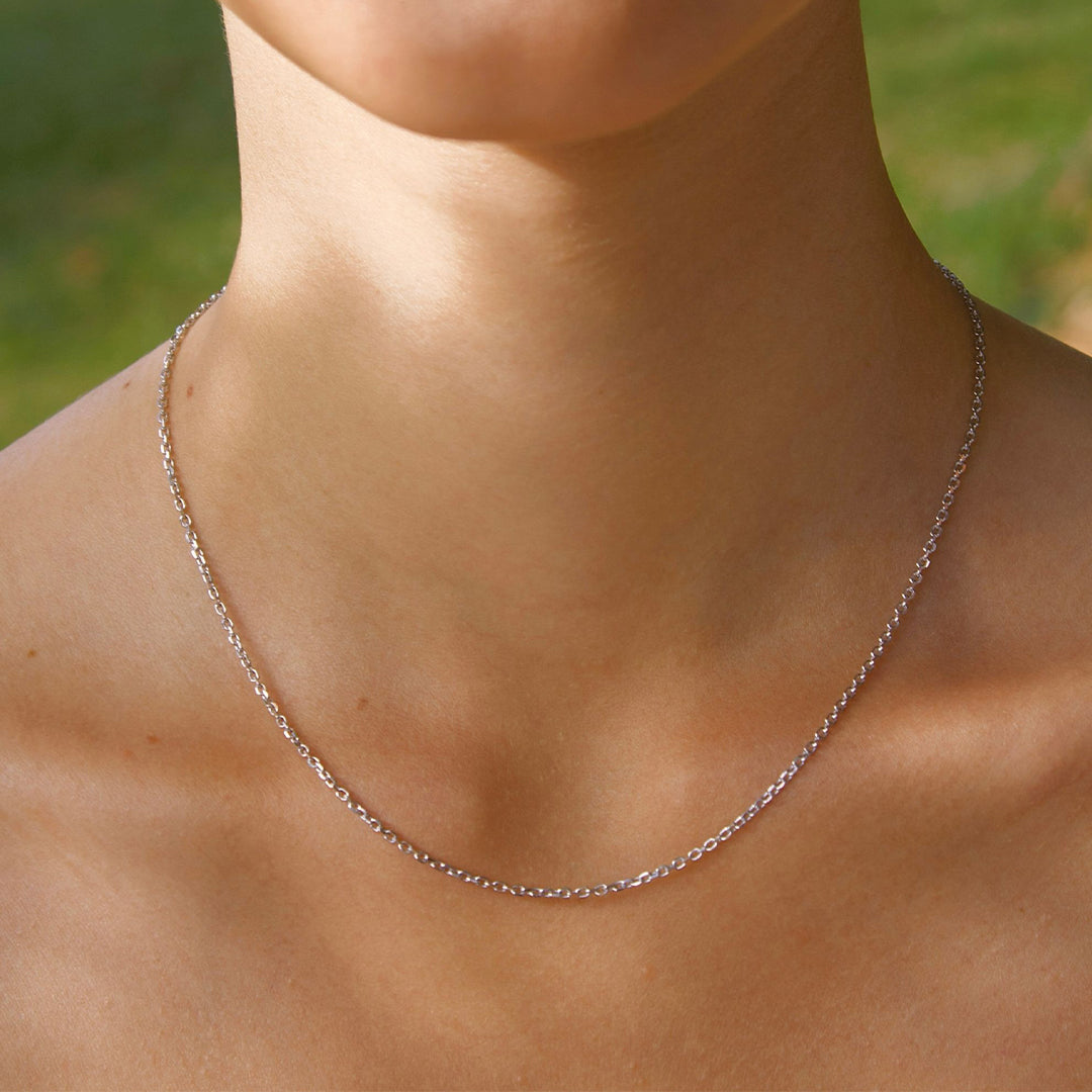 Sterling Silver "Amon" Chain (Rhodium Plated)