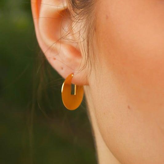 Sterling Silver "Eros" Hoop Earrings