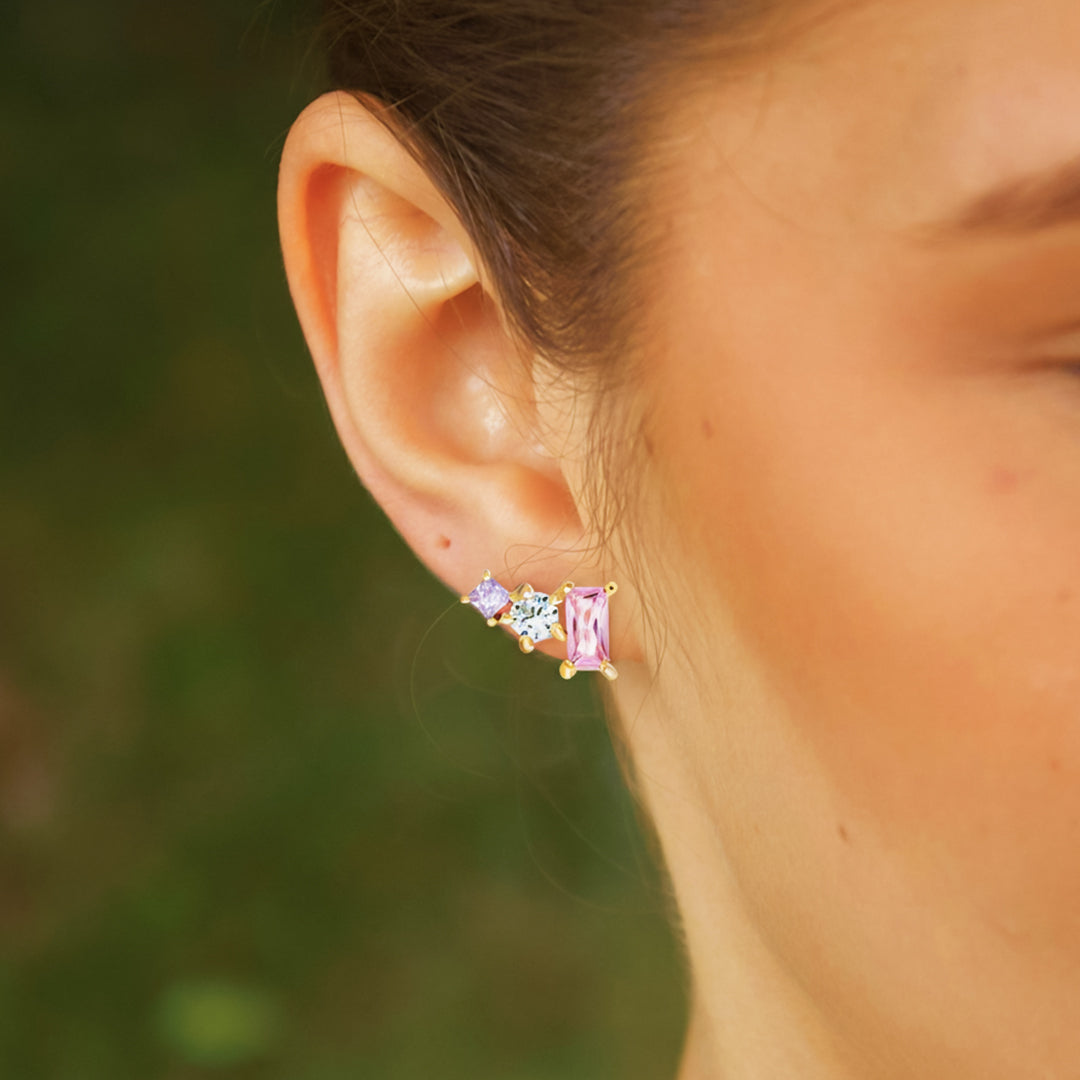 Sterling Silver “Athena” Stud Earrings