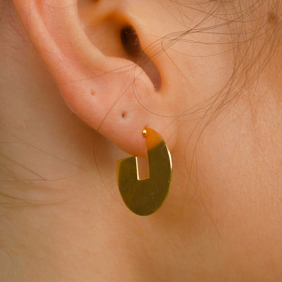 Sterling Silver "Eros" Hoop Earrings