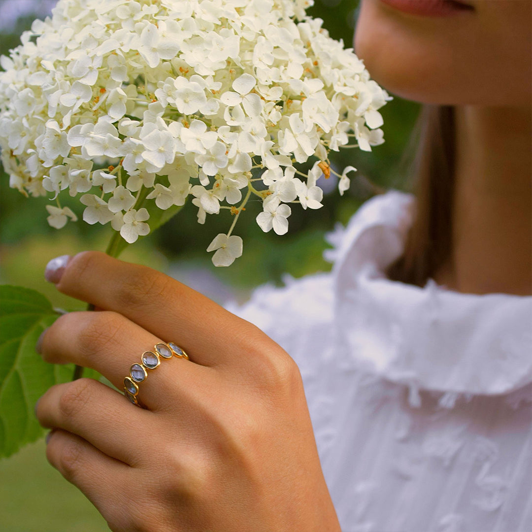 Josephine Aquamarine Ring
