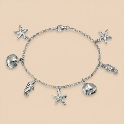 Sterling Silver “Njord” Seashell Bracelet