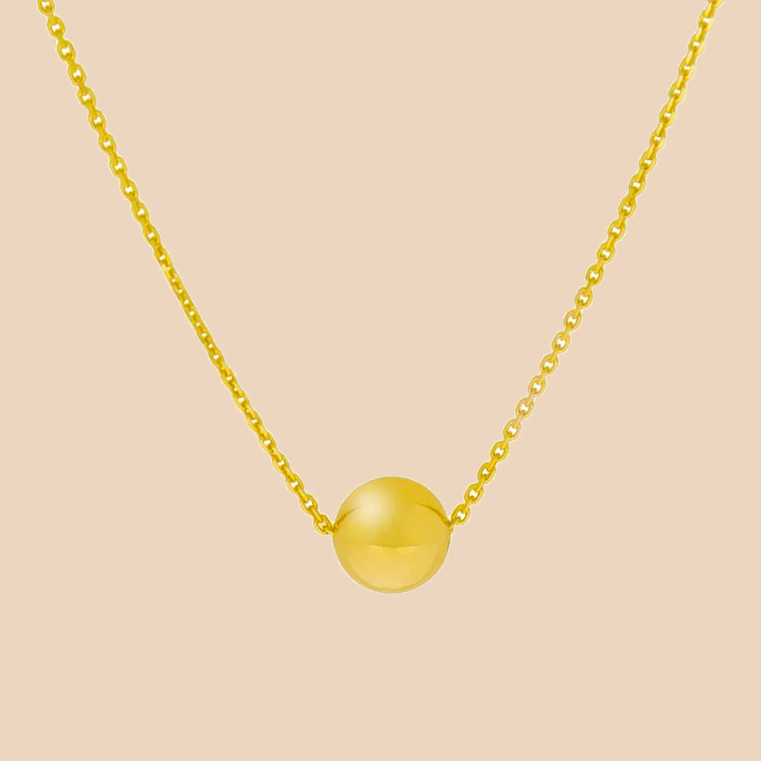Solid Gold “Gaia” Ball Pendant