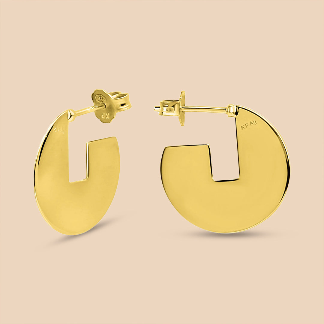 Sterling Silver "Eros" Hoop Earrings