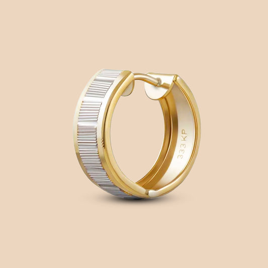 Solid Gold "Horus" Hoop Earrings