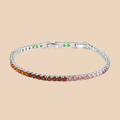 Sterling Silver “Iris” Multicoloured Bracelet
