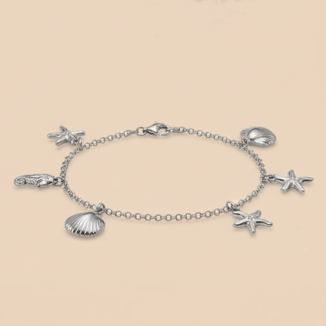 Sterling Silver “Njord” Seashell Bracelet