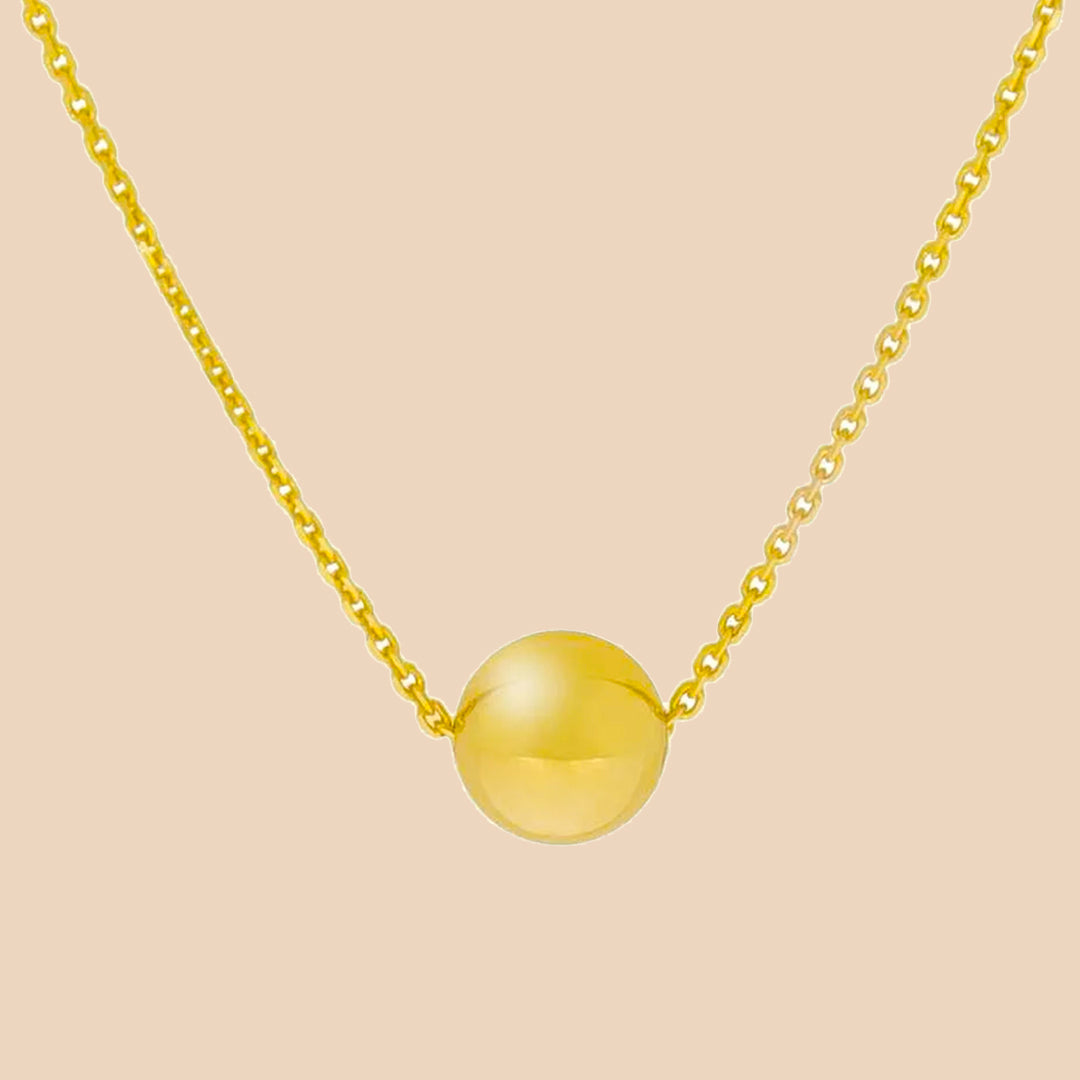 Solid Gold “Gaia” Ball Pendant