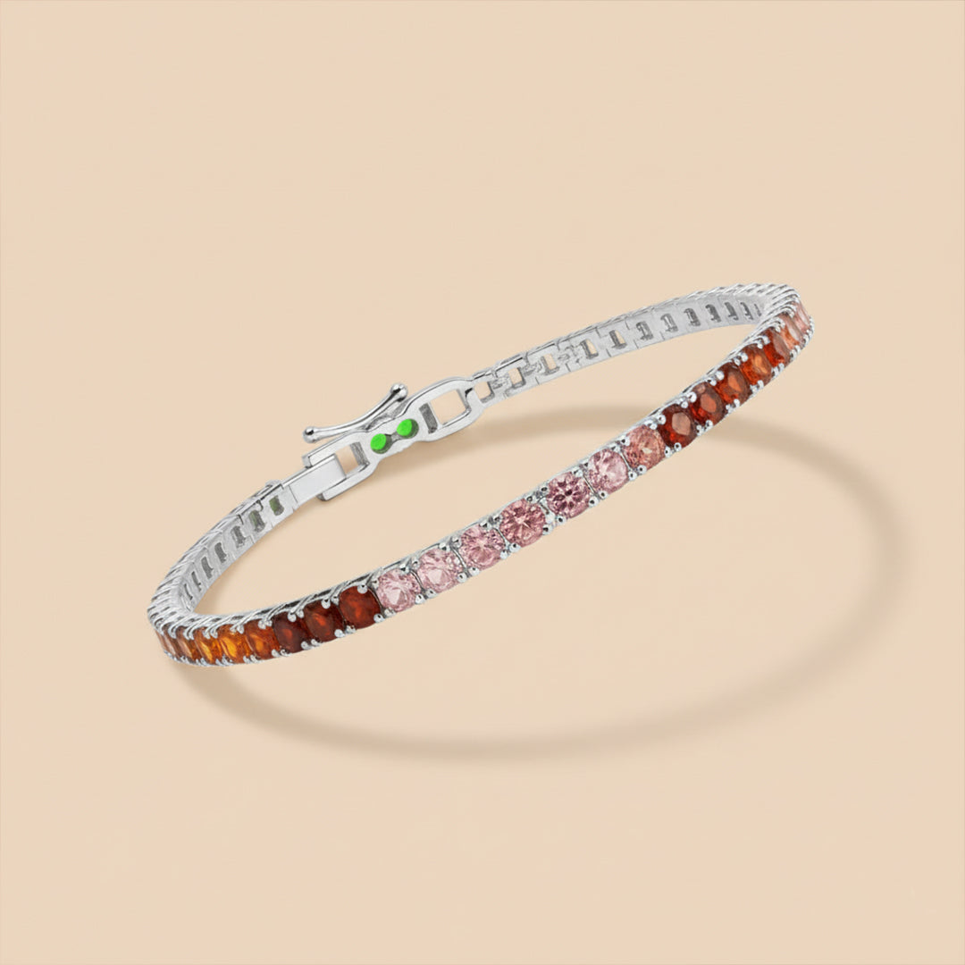 Sterling Silver “Iris” Multicoloured Bracelet